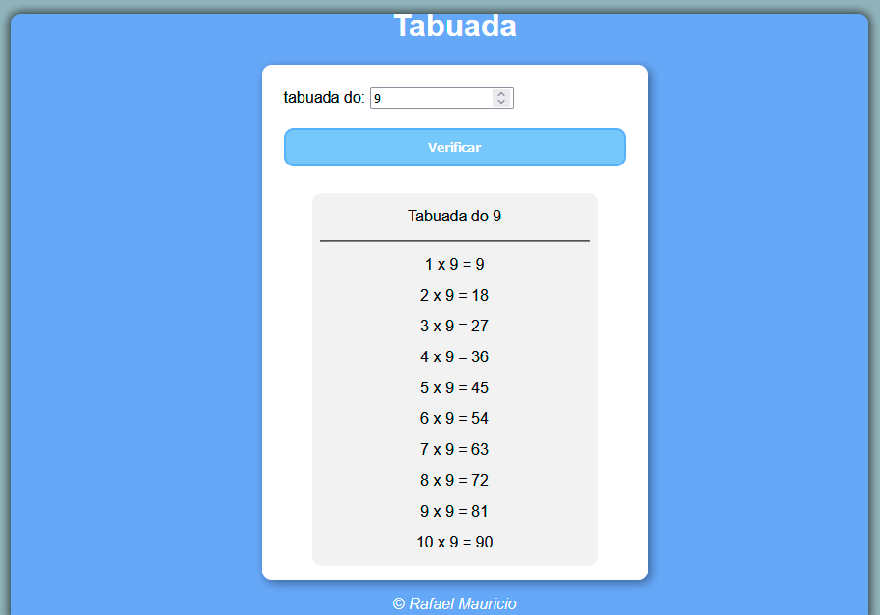 Site Tabuada do 10