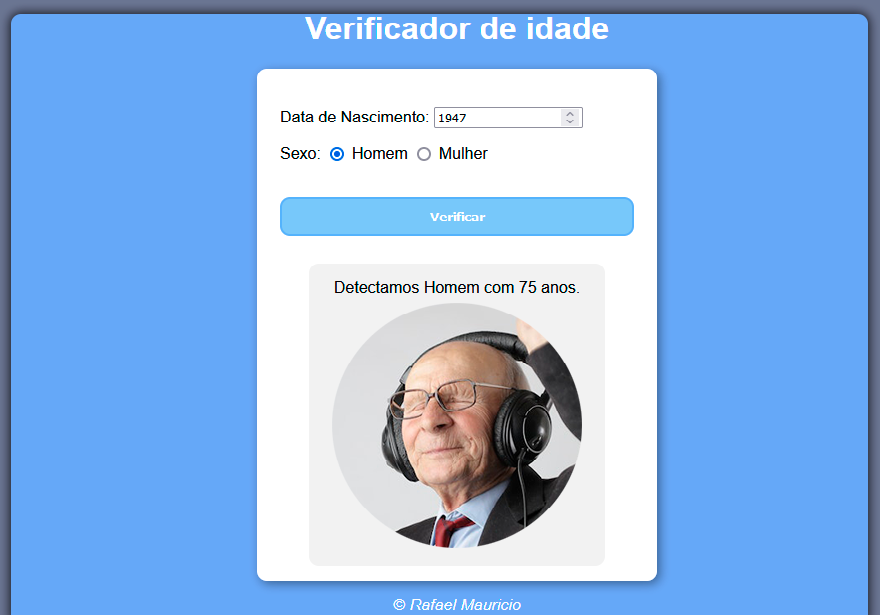 Site Verificador de idade